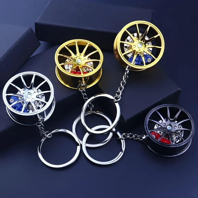 Brake 360 ​​drehbarer Auto-Schlüsselanhänger, kreative Auto-Schlüsselanhänger-Dekoration, ein einzigartiges Geschenk für Autoliebhaber
