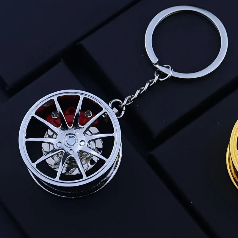 Brake 360 ​​drehbarer Auto-Schlüsselanhänger, kreative Auto-Schlüsselanhänger-Dekoration, ein einzigartiges Geschenk für Autoliebhaber