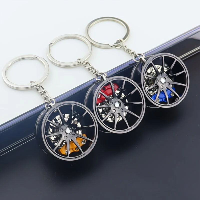 Brake 360 ​​drehbarer Auto-Schlüsselanhänger, kreative Auto-Schlüsselanhänger-Dekoration, ein einzigartiges Geschenk für Autoliebhaber