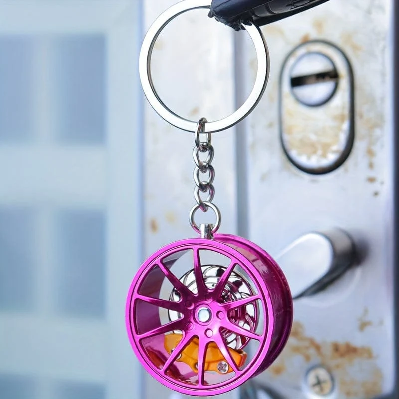 Brake 360 ​​drehbarer Auto-Schlüsselanhänger, kreative Auto-Schlüsselanhänger-Dekoration, ein einzigartiges Geschenk für Autoliebhaber