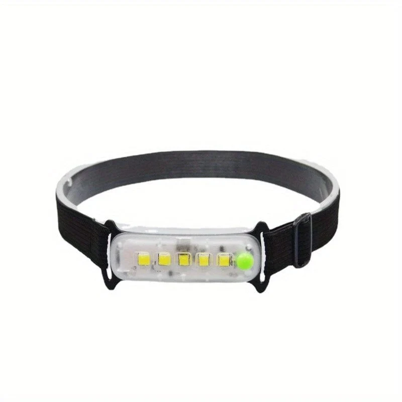 Verbesserte Version wiederaufladbare Mini-Stirnlampe, USB-Außen-Angellichter, wasserdichte Camping-Lampe, Arbeitslicht