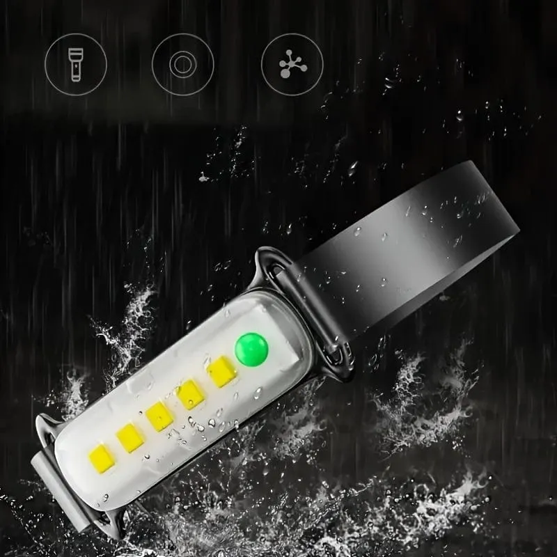 Verbesserte Version wiederaufladbare Mini-Stirnlampe, USB-Außen-Angellichter, wasserdichte Camping-Lampe, Arbeitslicht