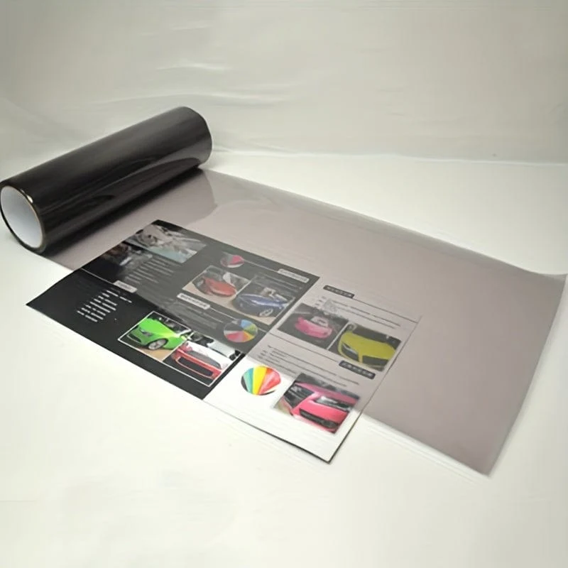 11.81 x 39.37 Zoll hellschwarzes Auto-Styling-Scheinwerfer- und Rücklicht-Vinyl-Tönungsaufkleber-Lampenfilm-Set
