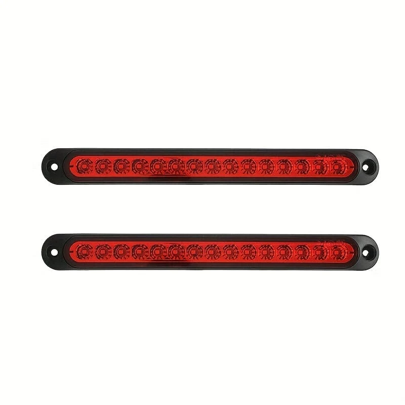 1pc 25CM 15 LED Red Sealed Trailer Truck RV Stop Tail Rear Brake Turn Light Bar
