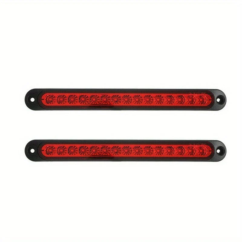 1pc 25CM 15 LED Red Sealed Trailer Truck RV Stop Tail Rear Brake Turn Light Bar