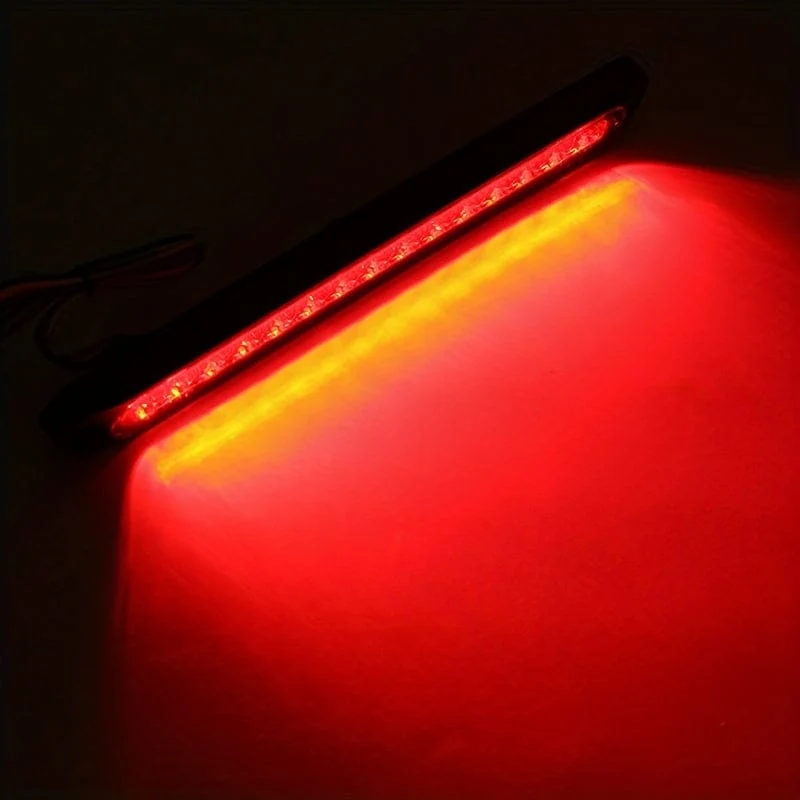 1pc 25CM 15 LED Red Sealed Trailer Truck RV Stop Tail Rear Brake Turn Light Bar