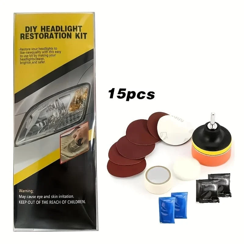 1 Set Auto Scheinwerfer Restaurierung Kit Scheinwerfer Reparatur Reinigung Kit Auto Reparatur Werkzeuge Auto Wartung