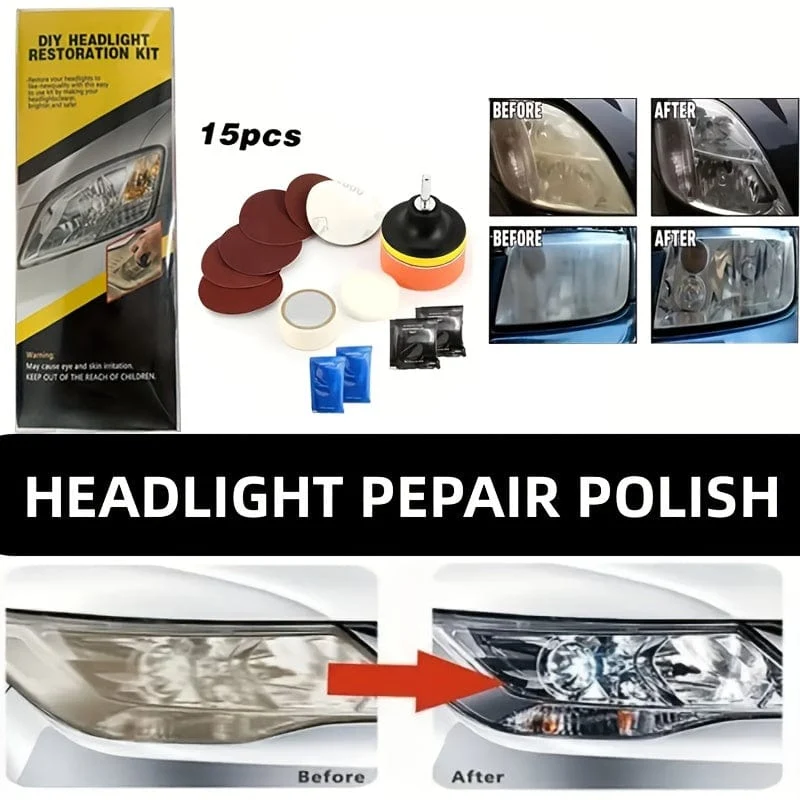 1 Set Auto Scheinwerfer Restaurierung Kit Scheinwerfer Reparatur Reinigung Kit Auto Reparatur Werkzeuge Auto Wartung