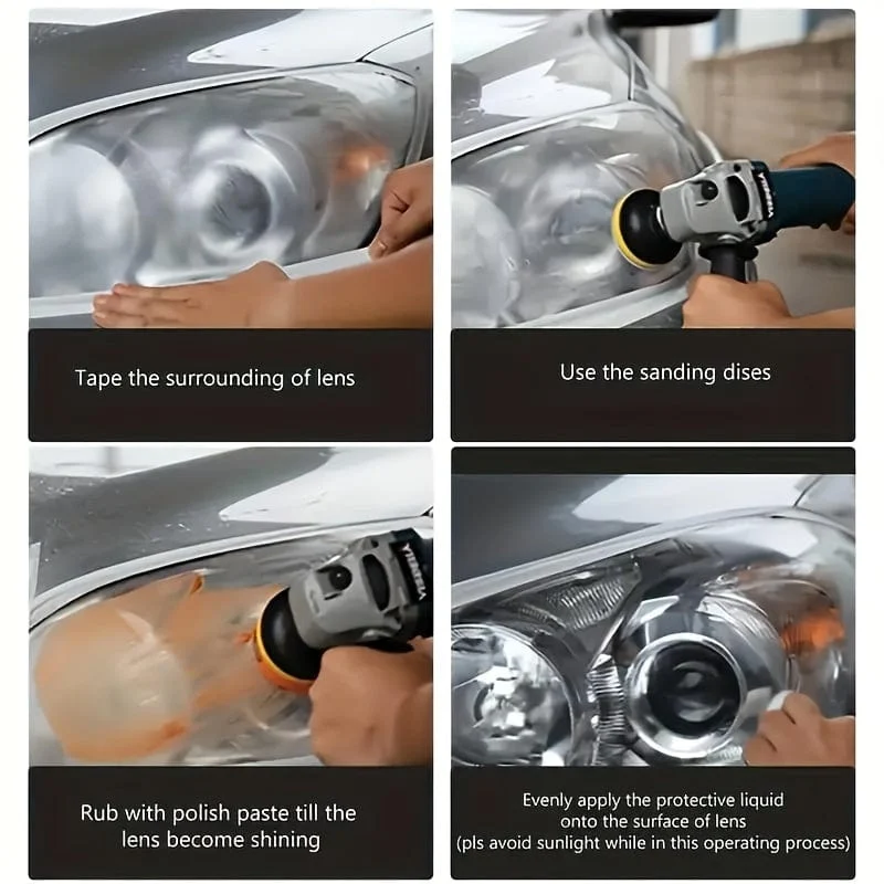 1 Set Auto Scheinwerfer Restaurierung Kit Scheinwerfer Reparatur Reinigung Kit Auto Reparatur Werkzeuge Auto Wartung