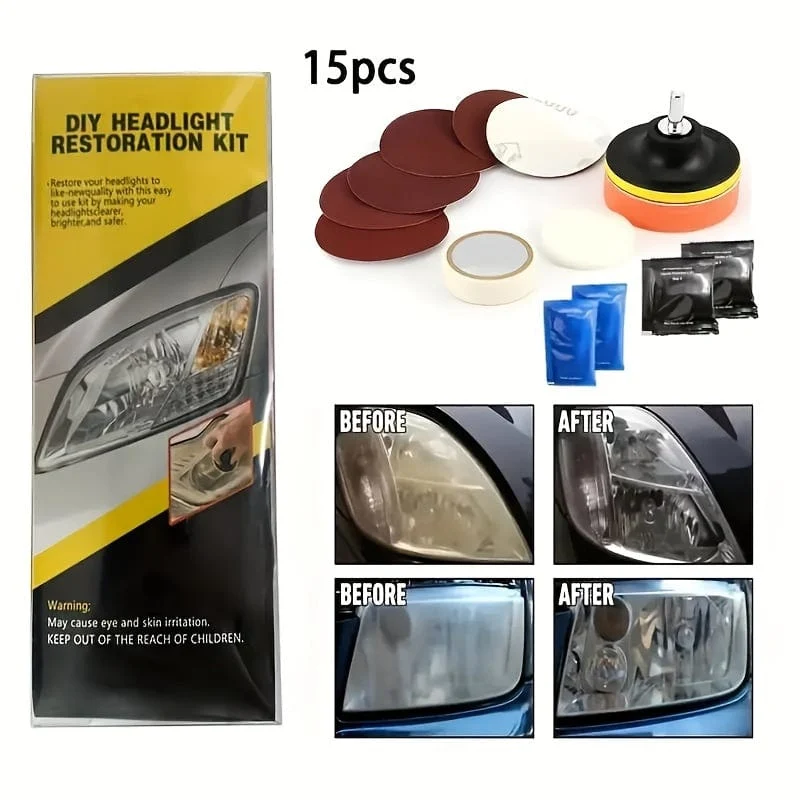 1 Set Auto Scheinwerfer Restaurierung Kit Scheinwerfer Reparatur Reinigung Kit Auto Reparatur Werkzeuge Auto Wartung