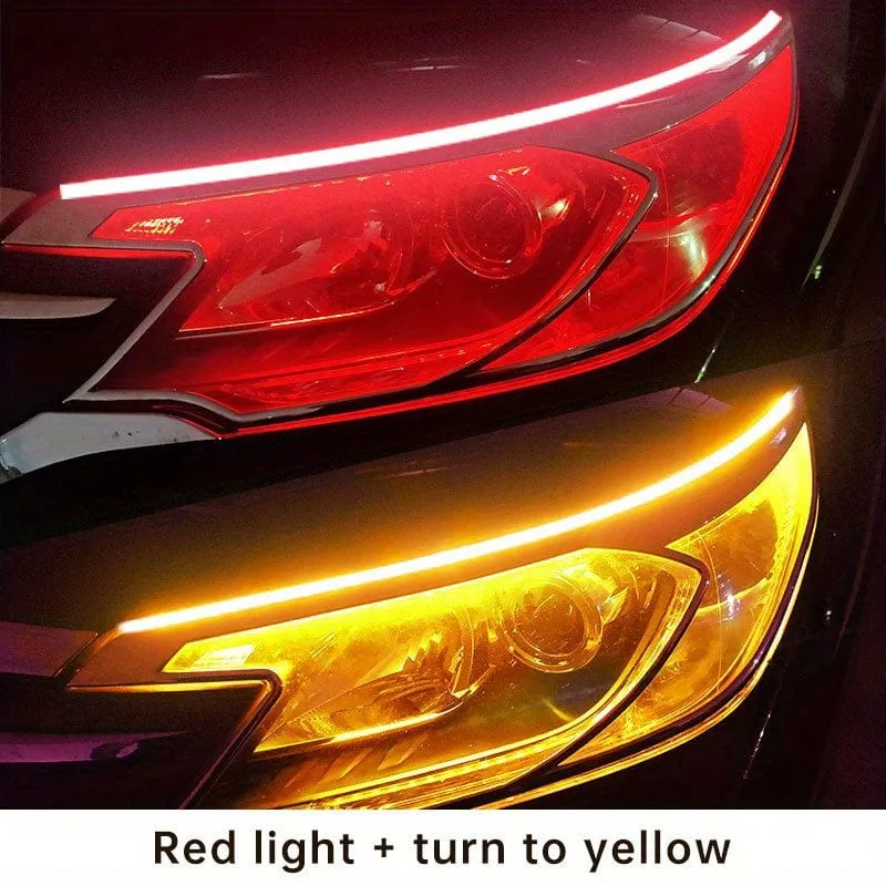 60 cm dekorative LED-Lichtleisten, universelles Flow-Licht, universelle Autolichter für einen stilvollen Start-up-Scan-Look!