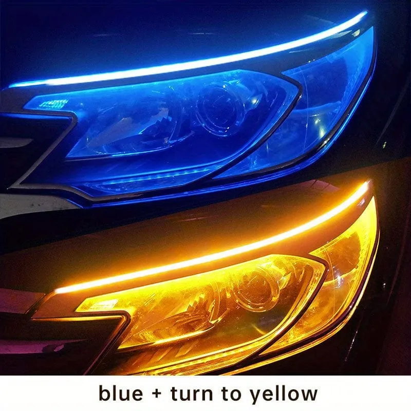 60 cm dekorative LED-Lichtleisten, universelles Flow-Licht, universelle Autolichter für einen stilvollen Start-up-Scan-Look!