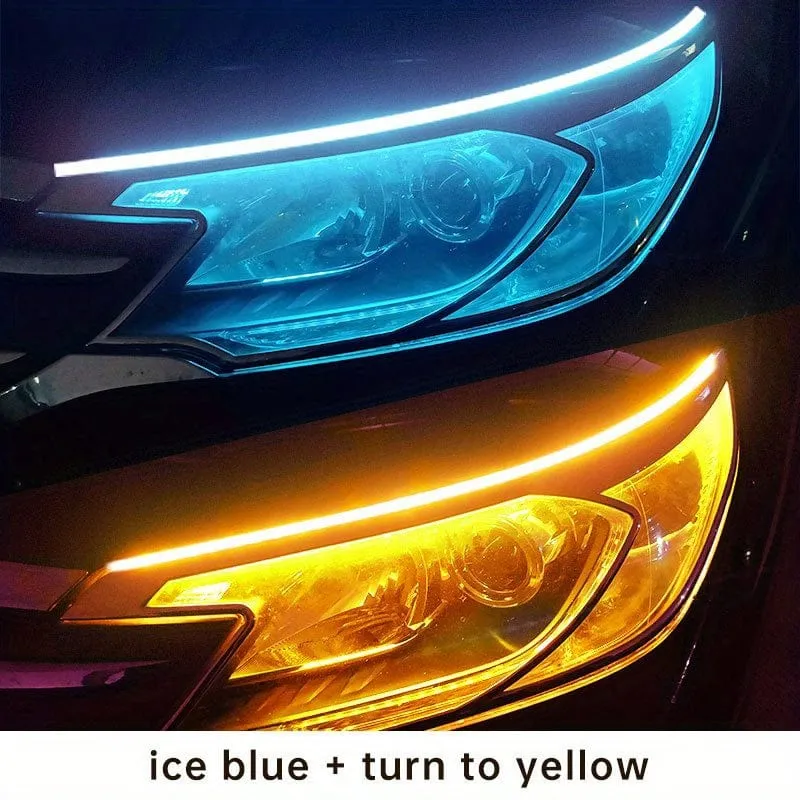 60 cm dekorative LED-Lichtleisten, universelles Flow-Licht, universelle Autolichter für einen stilvollen Start-up-Scan-Look!