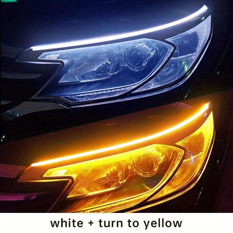 60 cm dekorative LED-Lichtleisten, universelles Flow-Licht, universelle Autolichter für einen stilvollen Start-up-Scan-Look!