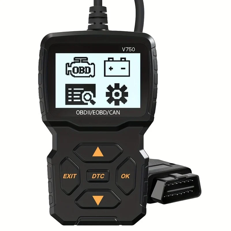 OBD2-Lesegerät, OBDII EOBD-Autocode-Scanner, Motorlicht-Fehlercode überprüfen, Live-Datenstrom, CAN-Diagnosetool für Autos mit OBD2-Protokoll seit 1996