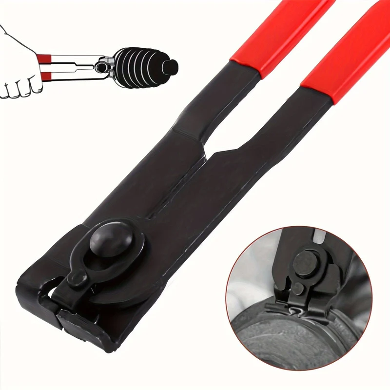 Auto-CV-Gelenk-Staubschutz-Clip-Ohrzange, professionelles Draht-Crimpzangen-Werkzeug, Stahlmaterial (Staubschutz-Bündelzange)