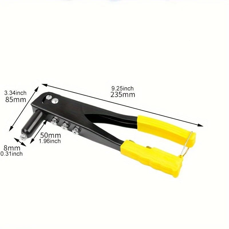 1 Stück Nietpistole, manuelle Pop-Nietpistole, Nagelpistole, Nietpistole, Haushaltswerkzeug, Nagler, Aluminiumlegierung, Nietpistole, lateinische Pistolenzange