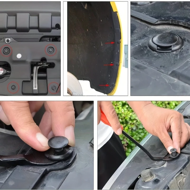 725-teiliges Auto-Befestigungsset, Karosserie-Halterungsstift, Nieten, Stoßstangen-Türverkleidung, Befestigungs-Set, automatisches Entfernungswerkzeug