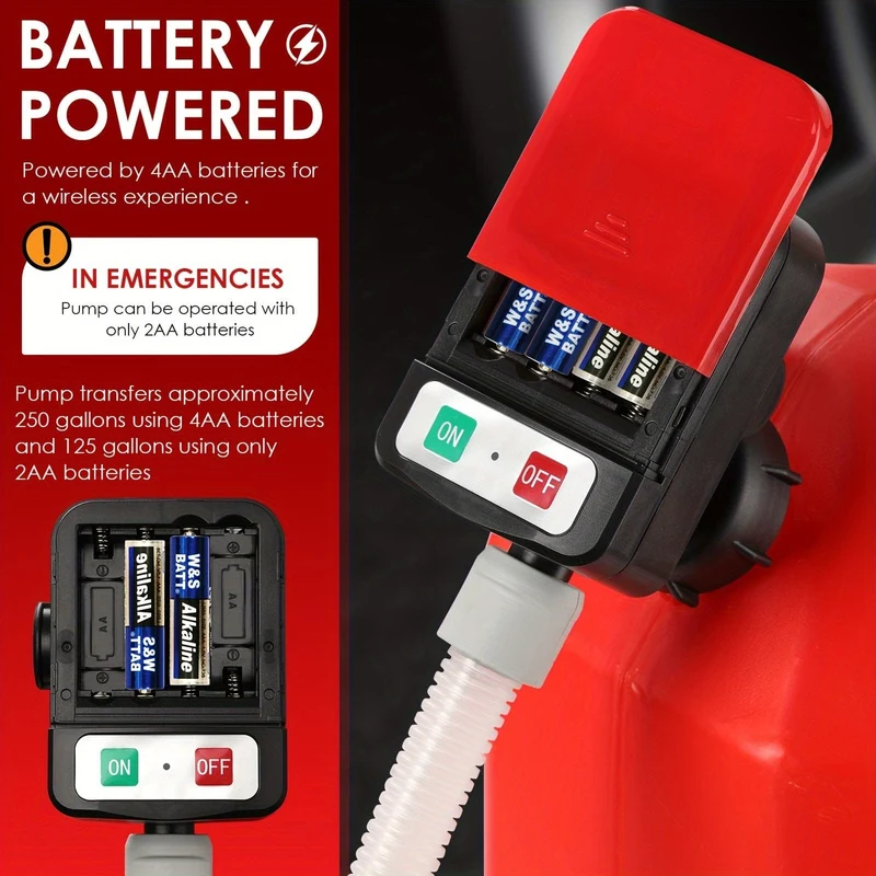 Batteriebetriebene Kraftstoffpumpe der Kfz-Düsenserie, kompakt und tragbar