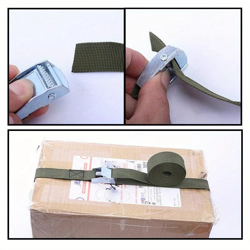 1M/2M/3M/4M/5M Schwarz Schnalle Spanngurt Fracht gurte Für Auto Motorrad Fahrrad Mit Metall Schnalle Abschleppseil Starke Ratsche Gürtel 1pc