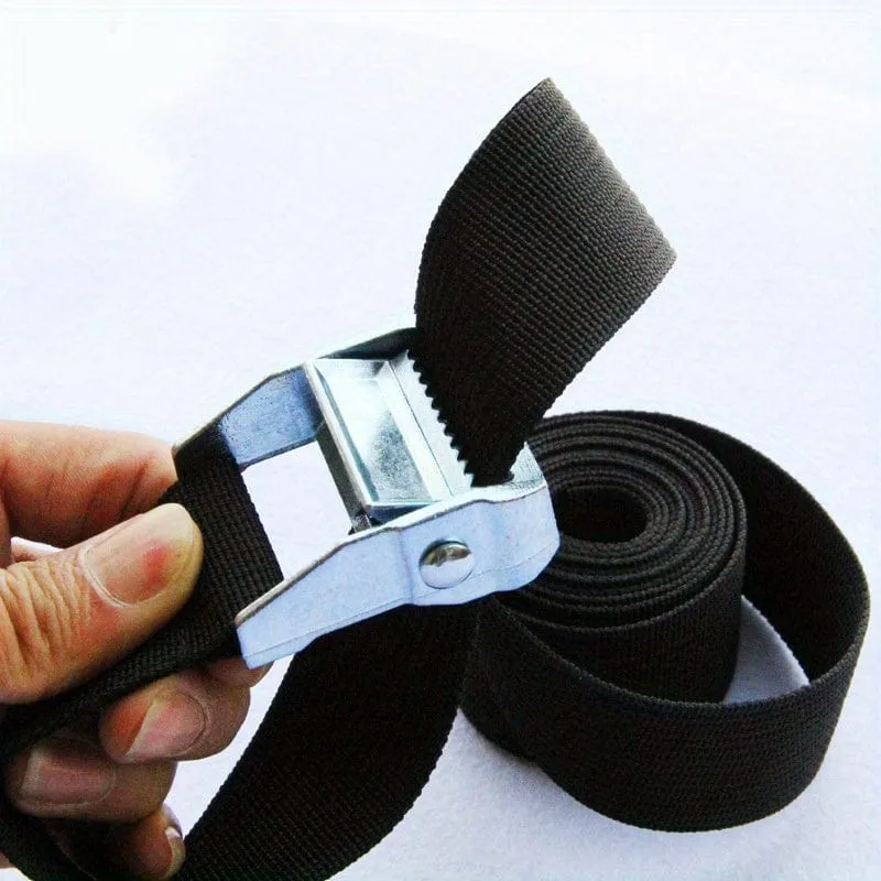 1M/2M/3M/4M/5M Schwarz Schnalle Spanngurt Fracht gurte Für Auto Motorrad Fahrrad Mit Metall Schnalle Abschleppseil Starke Ratsche Gürtel 1pc