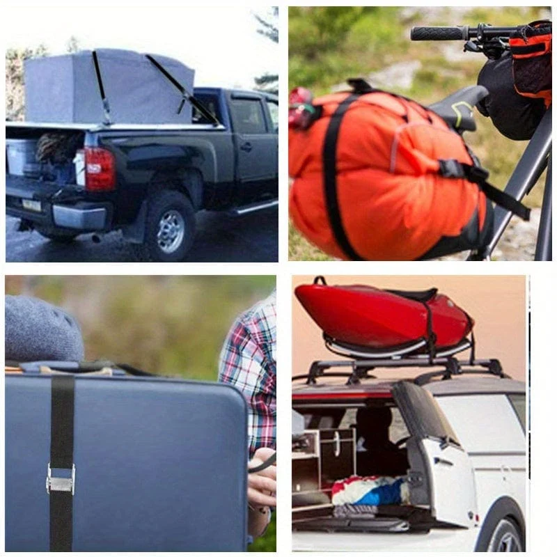 1M/2M/3M/4M/5M Schwarz Schnalle Spanngurt Fracht gurte Für Auto Motorrad Fahrrad Mit Metall Schnalle Abschleppseil Starke Ratsche Gürtel 1pc
