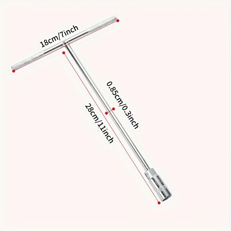 T-Griff metrischer Steckschlüsselsatz, 8 10 12 14 mm Innensechskant für Motorrad-Autoreparatur 4 Spezifikationen