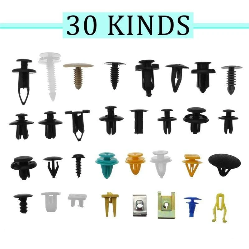 500/100PCS Mixed Auto Fastener Fahrzeug Auto Stoßstange Clips Retainer Verschluss Niet Tür Panel Fender Liner Universal-Fit alle Auto