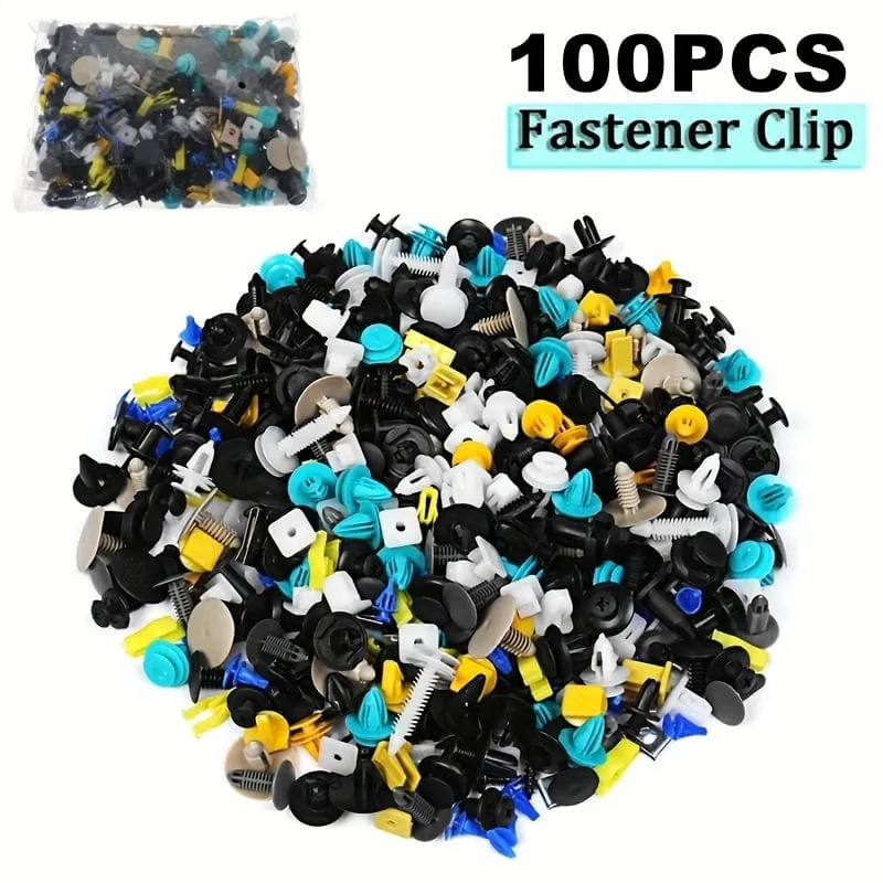 500/100PCS Mixed Auto Fastener Fahrzeug Auto Stoßstange Clips Retainer Verschluss Niet Tür Panel Fender Liner Universal-Fit alle Auto