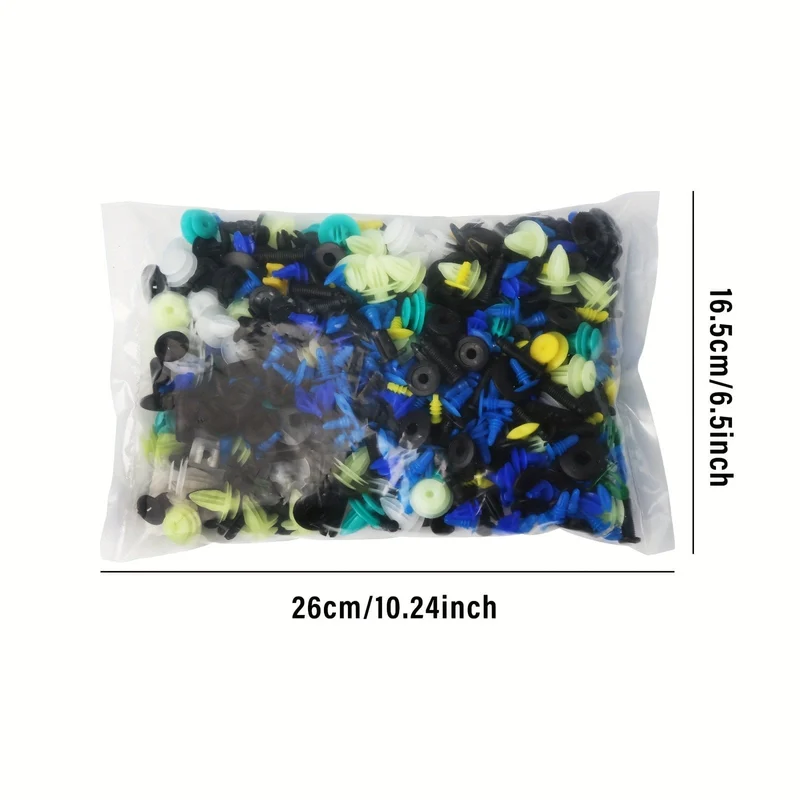 500/100PCS Mixed Auto Fastener Fahrzeug Auto Stoßstange Clips Retainer Verschluss Niet Tür Panel Fender Liner Universal-Fit alle Auto
