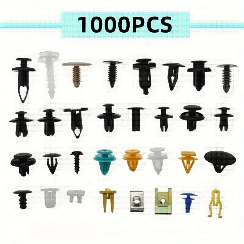 500/100PCS Mixed Auto Fastener Fahrzeug Auto Stoßstange Clips Retainer Verschluss Niet Tür Panel Fender Liner Universal-Fit alle Auto