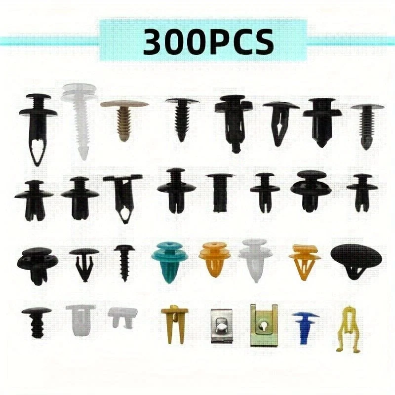 500/100PCS Mixed Auto Fastener Fahrzeug Auto Stoßstange Clips Retainer Verschluss Niet Tür Panel Fender Liner Universal-Fit alle Auto