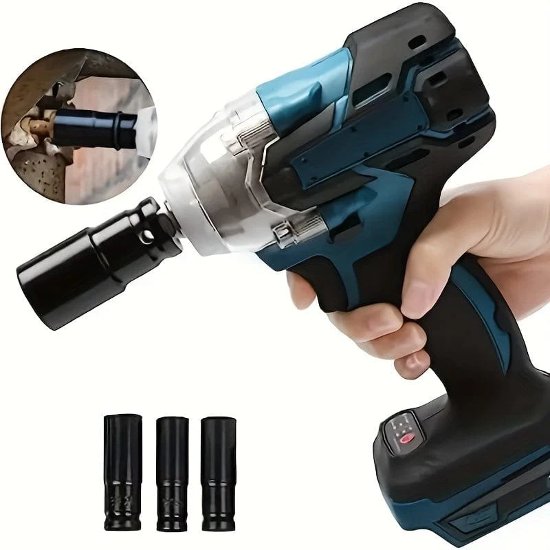 10-teiliges Set 1/2 Zoll 8–24 mm elektrischer langer Steckschlüssel Werkzeug-Steckschlüssel-Adapter Handwerkzeug Auto Zuhause Industrie-Reparatur-Werkzeug-Steckschlüssel-Set