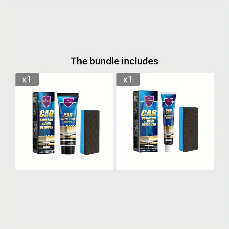Reparieren Sie Kratzer und Wirbel sofort – 0.5/2/4 oz Auto-Kratzer- und Wirbel-Entferner-Set