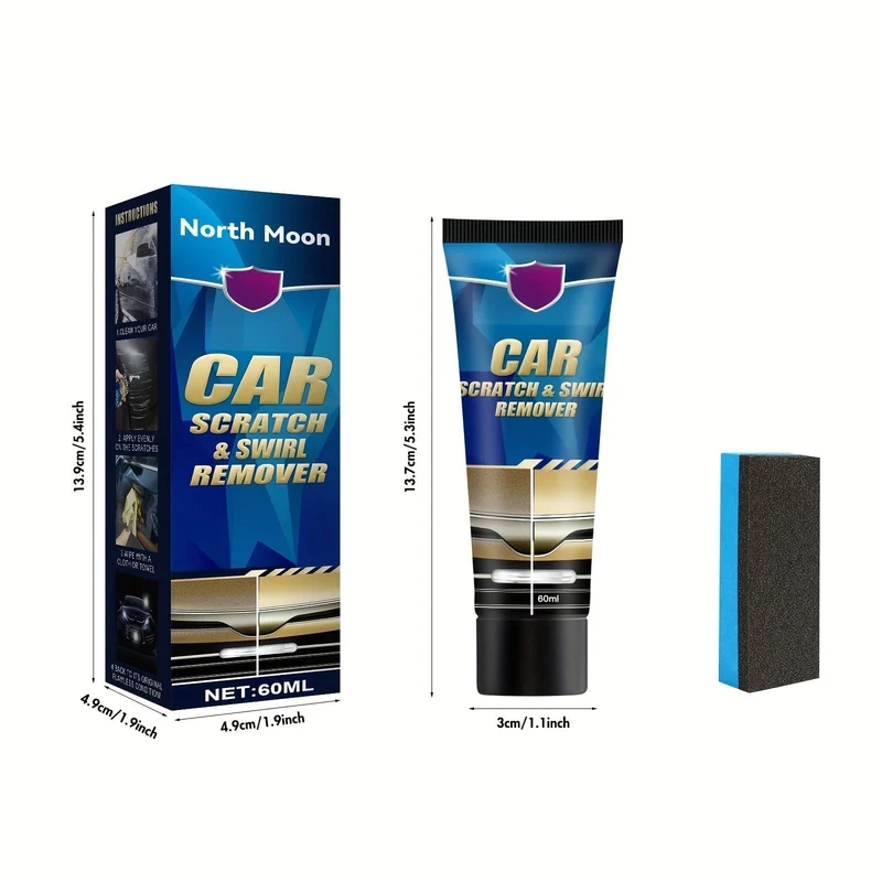 Reparieren Sie Kratzer und Wirbel sofort – 0.5/2/4 oz Auto-Kratzer- und Wirbel-Entferner-Set