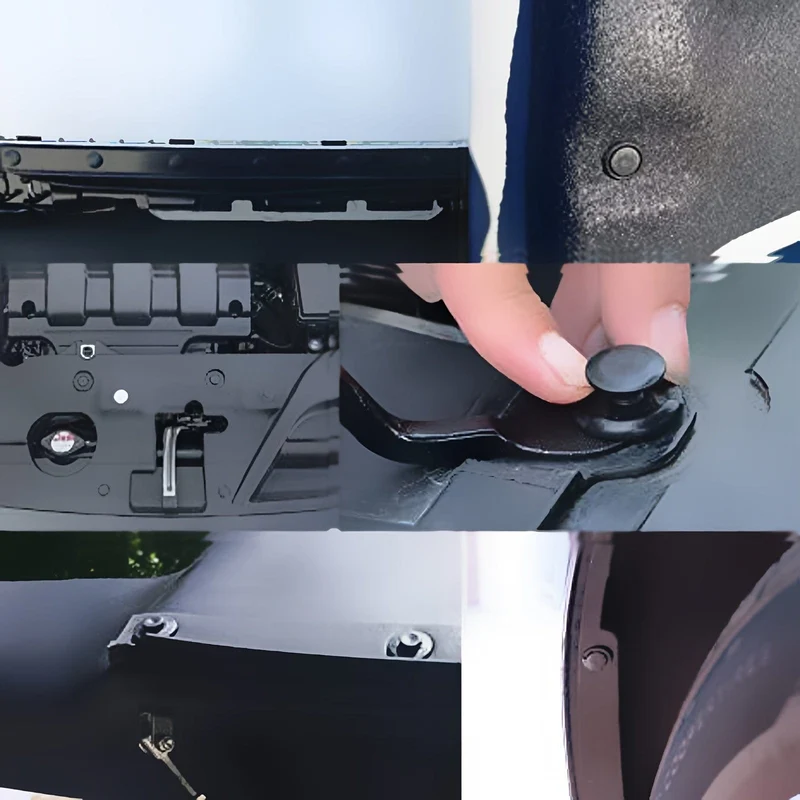 200 Stück Auto-Befestigungsclip, 6 mm, 7 mm, 8 mm, 9 mm, 10 mm, universell, sechs Arten gemischt, für Toyota, Ford, GM, Honda, Stoßniet, Autoteile-Entfernungswerkzeuge