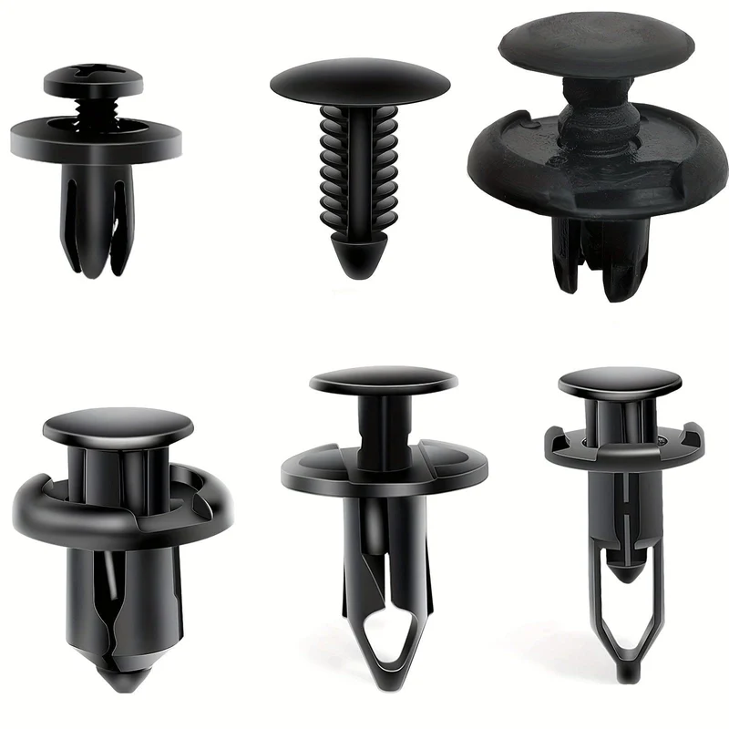 200 Stück Auto-Befestigungsclip, 6 mm, 7 mm, 8 mm, 9 mm, 10 mm, universell, sechs Arten gemischt, für Toyota, Ford, GM, Honda, Stoßniet, Autoteile-Entfernungswerkzeuge