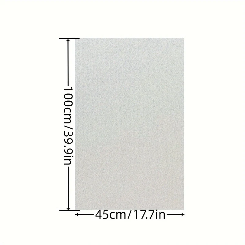 1 Stück Fenster-Sichtschutzfolie, Milchglas-Fensterfolie, statische Frischhaltefolie, UV-blockierende abnehmbare Fensterfolie, nicht klebendes, klebstofffreies Vinylmaterial, durchscheinende undurchsichtige Fensterfolie, Home-Office-Dekor-Vinylfolie
