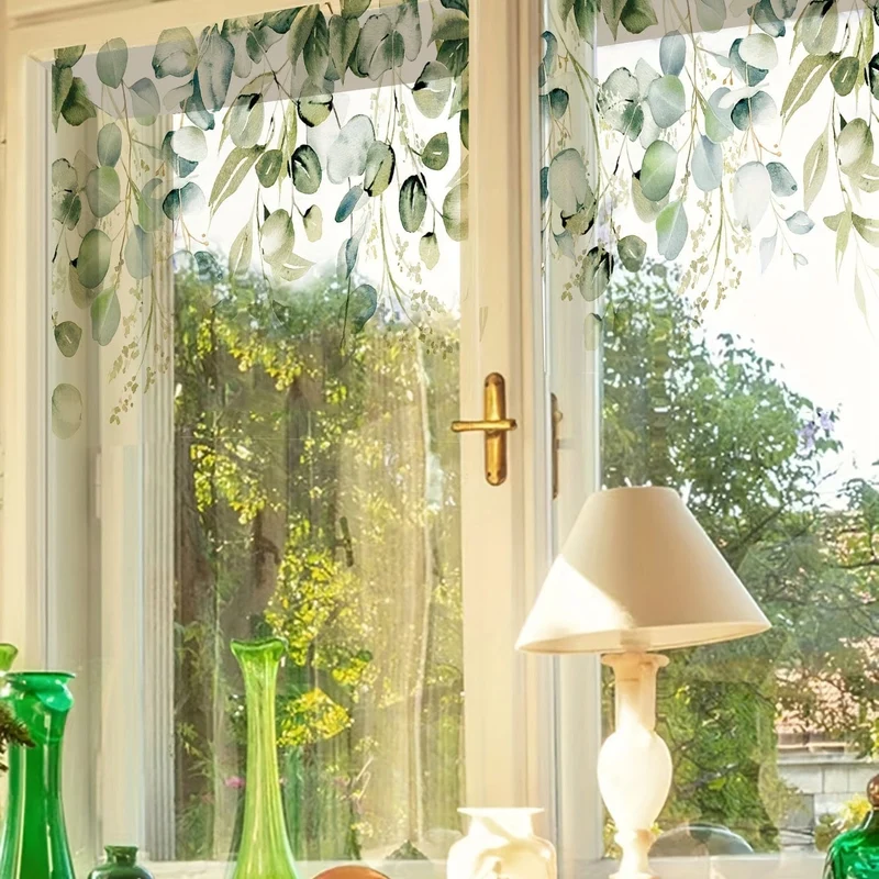 1pc Blatt Muster Elektrostatische Glas Fenster Film Privatsphäre Fenster Aufkleber Für Badezimmer Schlafzimmer Büro Wohnkultur