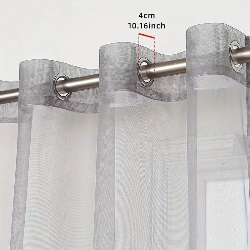 1 Stück Eleganter Jacquard-Fenstervorhang mit hohlen Blättern für Wohnzimmer, Schlafzimmer, Balkon und Küche – Kaffeefarbene Heimdekoration