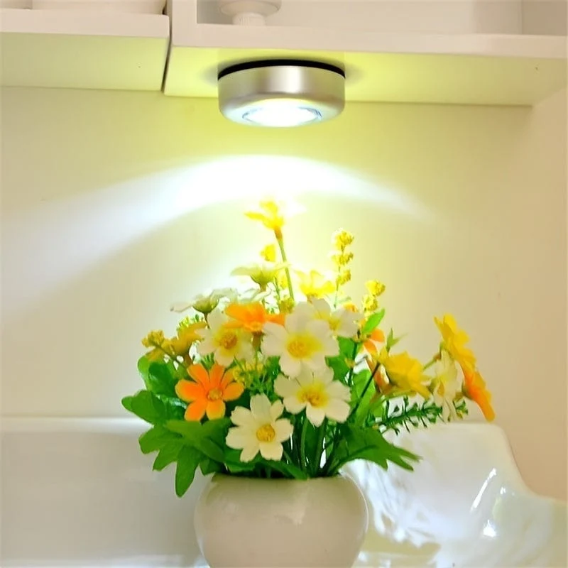1 Stück Mode-Wandleuchte, Küchenschrank-Schrankbeleuchtung, 3 LED-Sticker-Touch-Lampe (Batterie nicht im Lieferumfang enthalten)