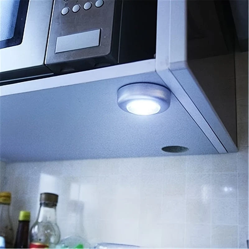 1 Stück Mode-Wandleuchte, Küchenschrank-Schrankbeleuchtung, 3 LED-Sticker-Touch-Lampe (Batterie nicht im Lieferumfang enthalten)