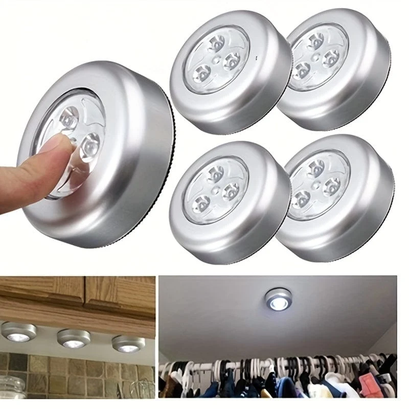 1 Stück Mode-Wandleuchte, Küchenschrank-Schrankbeleuchtung, 3 LED-Sticker-Touch-Lampe (Batterie nicht im Lieferumfang enthalten)