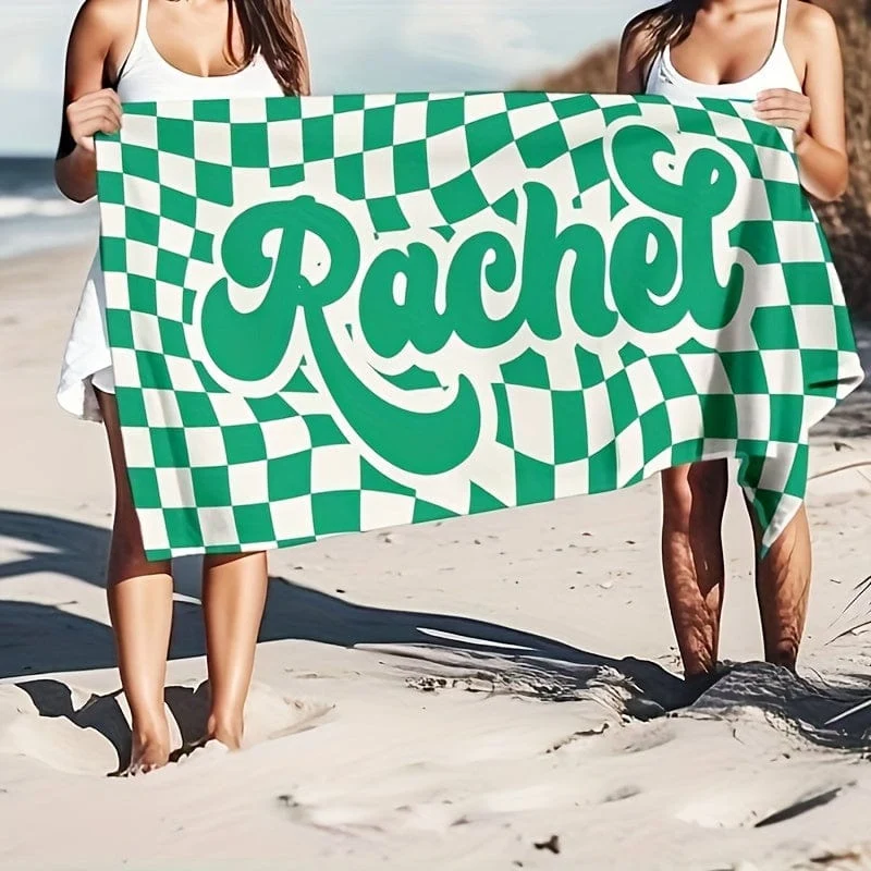 1 Stück individuelles Strandtuch, saugfähiges Strandtuch, große Sommer-Stranddecke, Geschenk für Strand-Pool-Party, Strand-Essentials