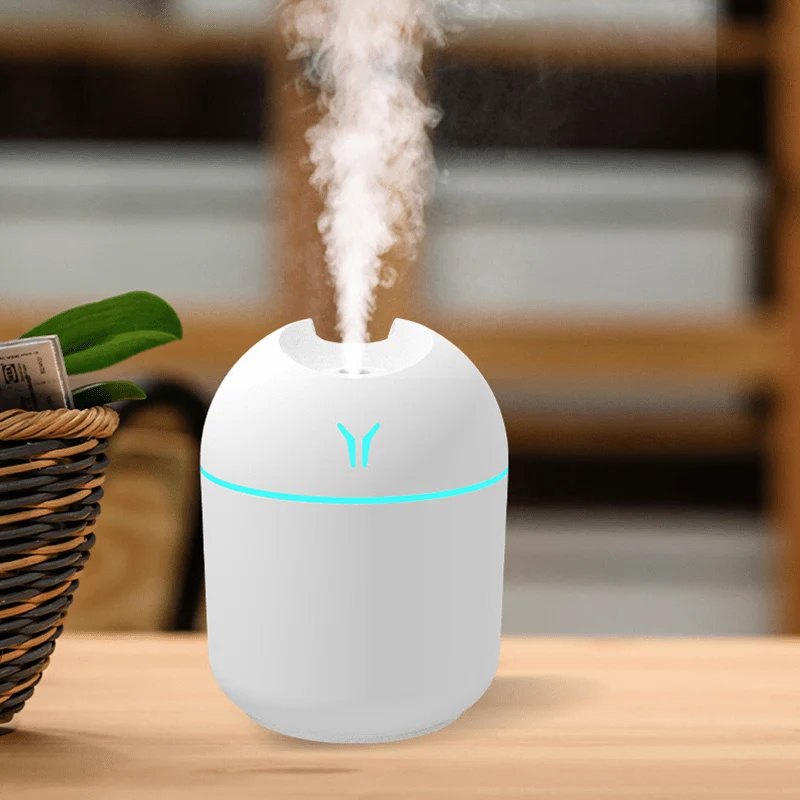 1 bunter USB-Luftbefeuchter, süßer Luftbefeuchter mit kühlem Nebel und LED-Licht – erfrischt Zimmer, Pflanzen und das Auto – perfekt für Zuhause, das Büro und die Schule – tolles Geschenk für Feiertage und den Schulanfang