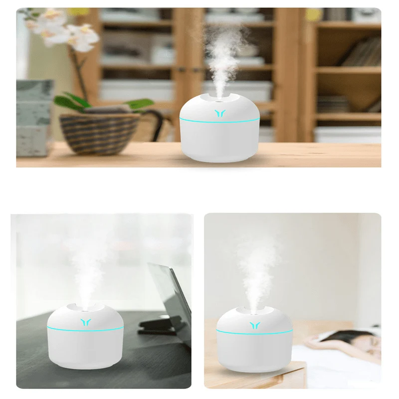 1 bunter USB-Luftbefeuchter, süßer Luftbefeuchter mit kühlem Nebel und LED-Licht – erfrischt Zimmer, Pflanzen und das Auto – perfekt für Zuhause, das Büro und die Schule – tolles Geschenk für Feiertage und den Schulanfang