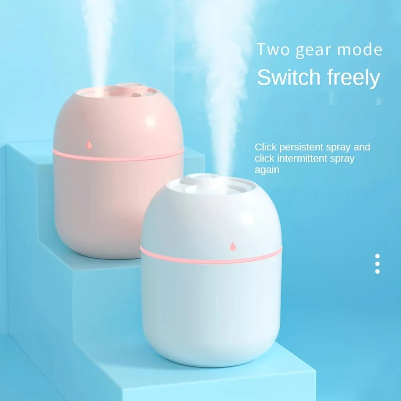 1 stück Tragbarer Mini Cup Sprühnebel-luftbefeuchter Doppel Nasses Aroma Ätherisches Öl Diffusor Auto Usb-luftbefeuchter 220 ml