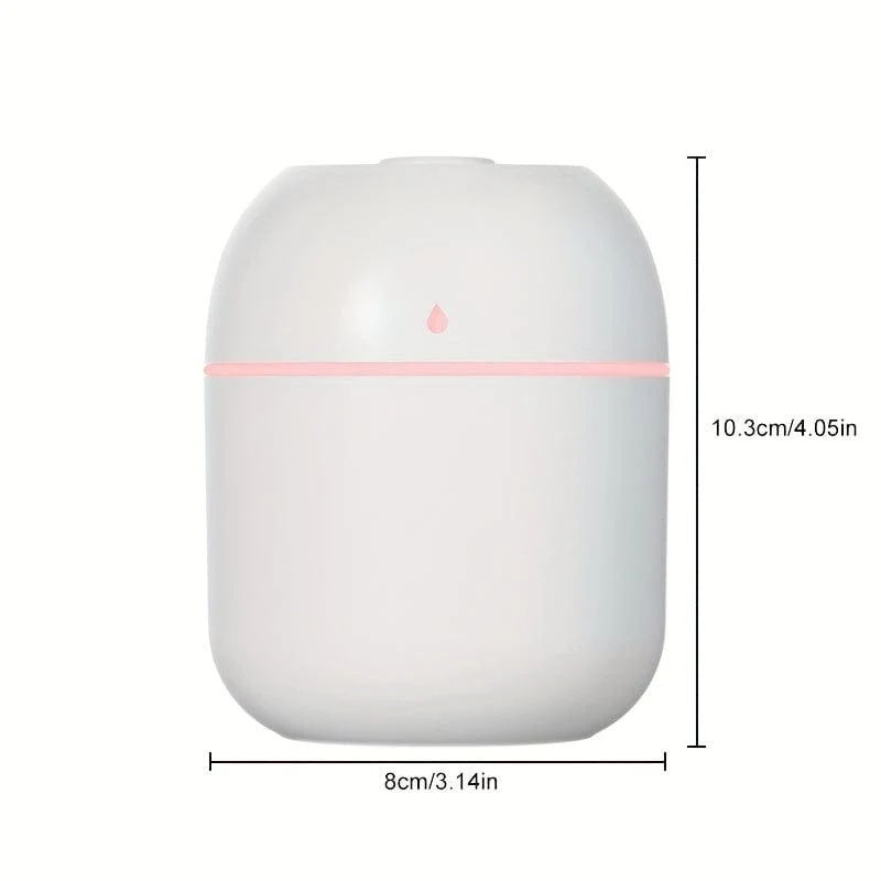 1 stück Tragbarer Mini Cup Sprühnebel-luftbefeuchter Doppel Nasses Aroma Ätherisches Öl Diffusor Auto Usb-luftbefeuchter 220 ml