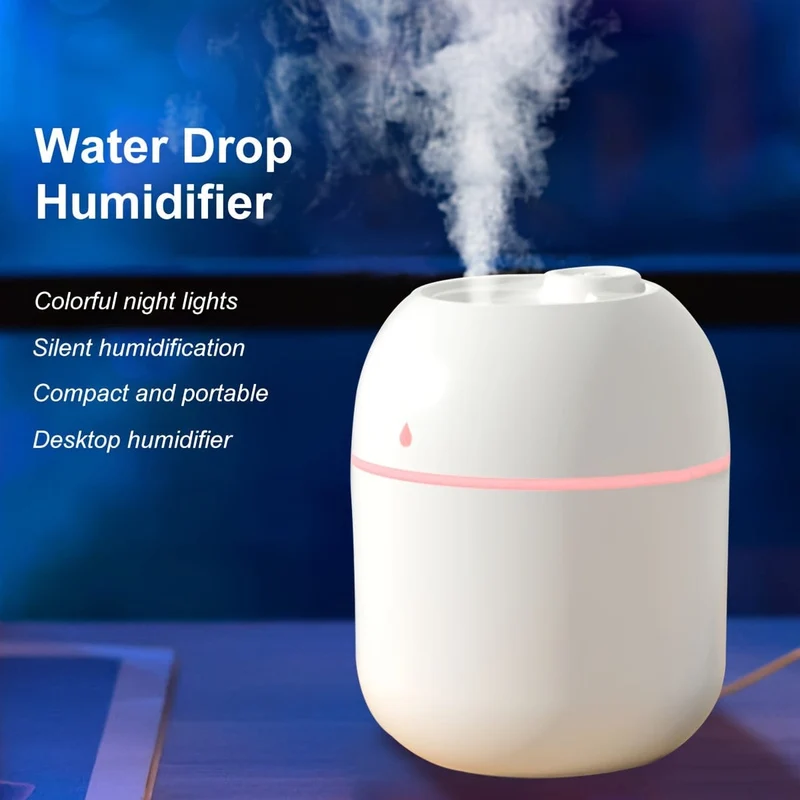 1 stück Tragbarer Mini Cup Sprühnebel-luftbefeuchter Doppel Nasses Aroma Ätherisches Öl Diffusor Auto Usb-luftbefeuchter 220 ml