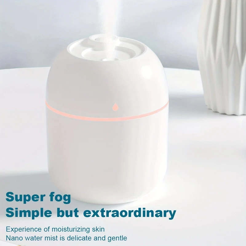 1 stück Tragbarer Mini Cup Sprühnebel-luftbefeuchter Doppel Nasses Aroma Ätherisches Öl Diffusor Auto Usb-luftbefeuchter 220 ml
